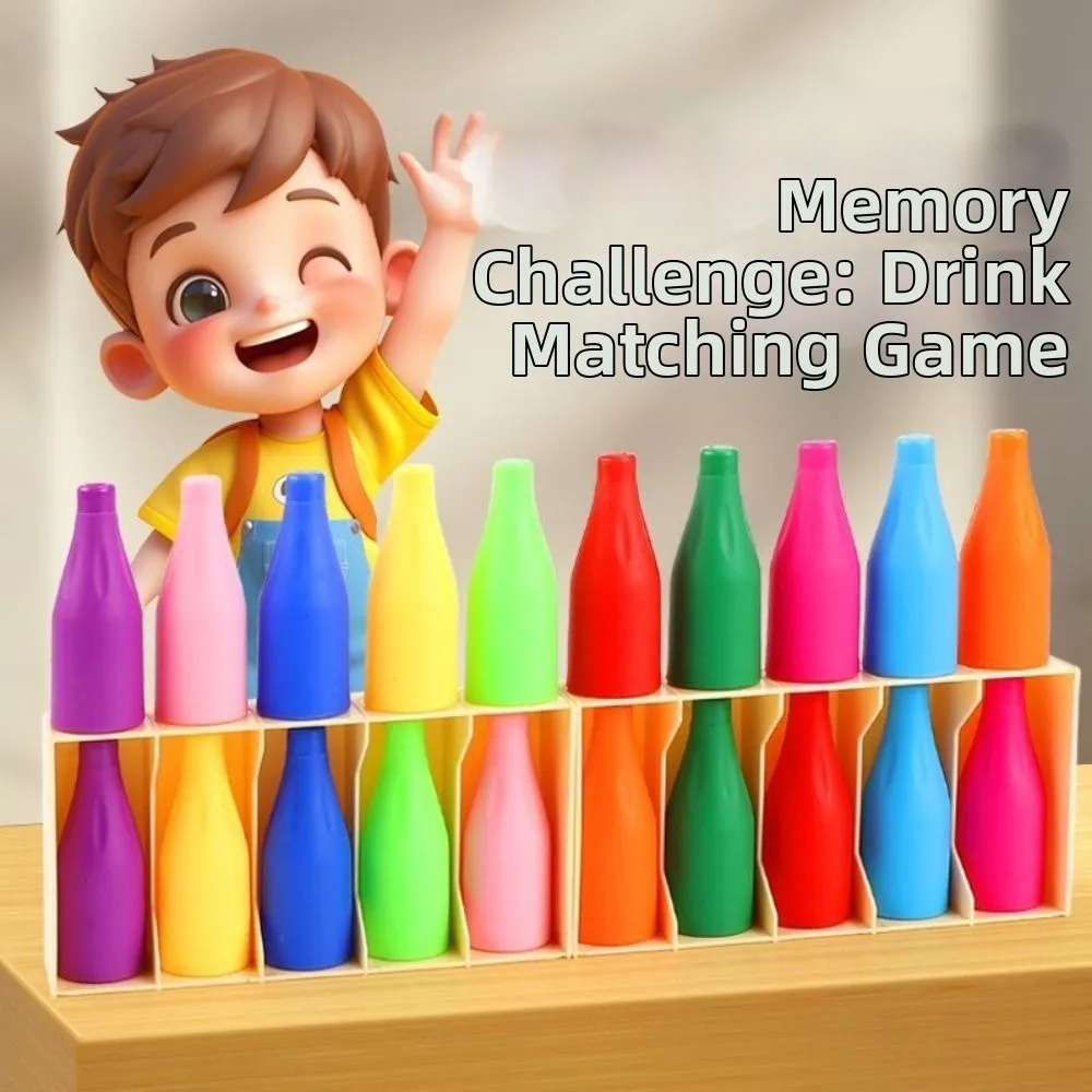 2Set Creative Bottle Matching Game Interactive Logical Thinking Memory Pairing Game Early Education Color Recognition