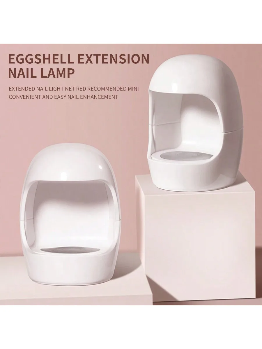 مصباح أظافر أبيض صغير على شكل Q، مجفف أظافر بالأشعة فوق البنفسجية/LED، مجفف أظافر جل سريع الجفاف، لفن الأظافر المنزلي بنفسك