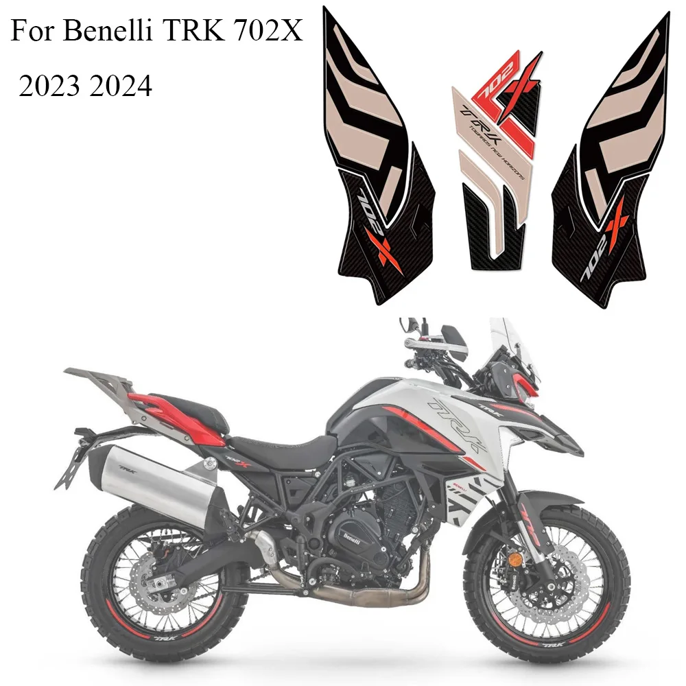 

Motorcycle Accessorie Side Tank Pad Protection Knee Grip Traction For Benelli TRK 702X 2023 2024