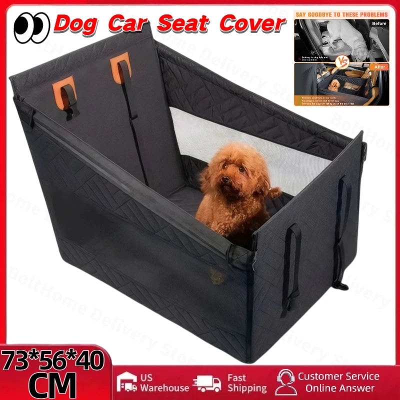 

Dog Car Seat Seat Extender Waterproof Pet Carseat for Medium Sized Dog Hammock for Pet with Storage Pocket for Cars/SUV/Truck