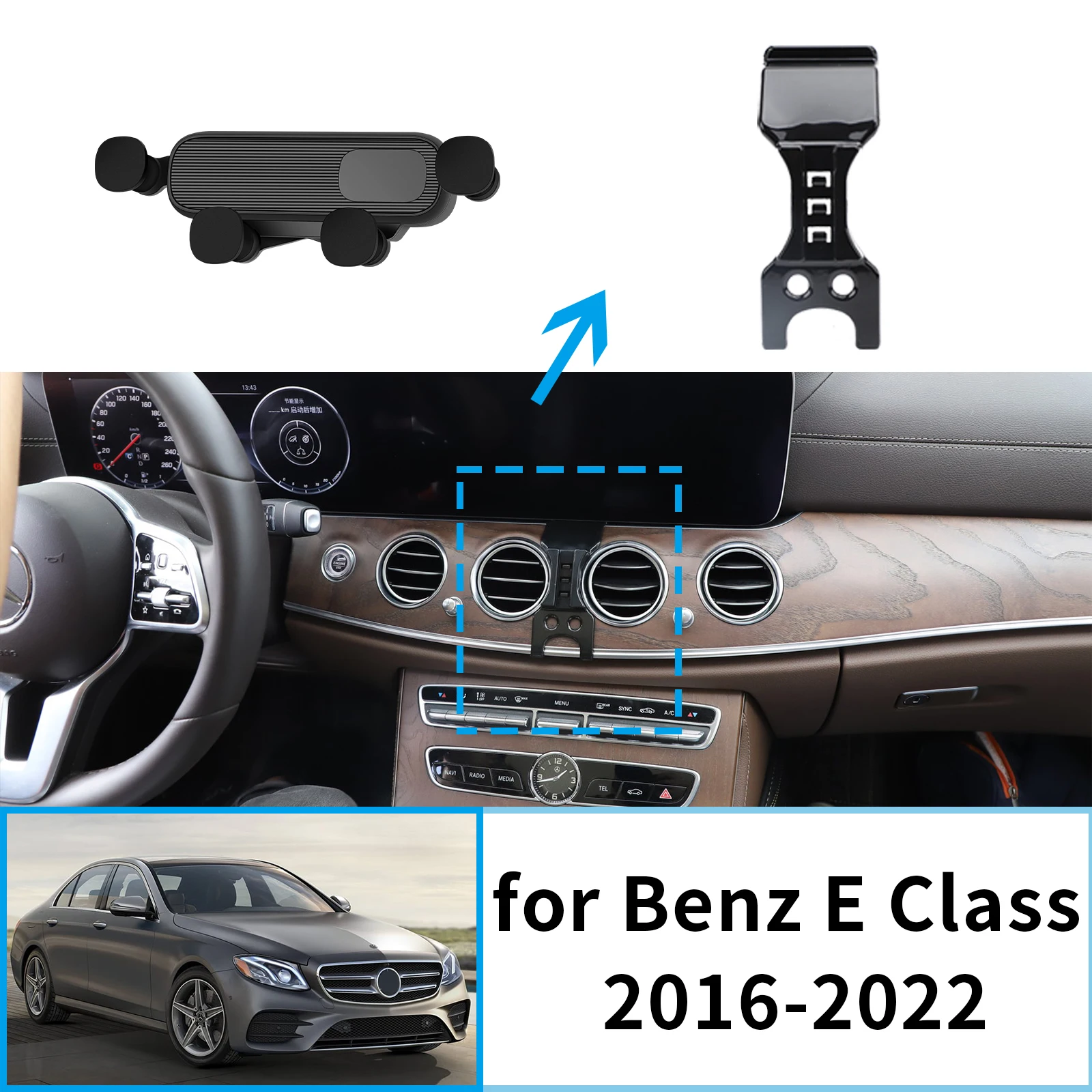 

Car Mobile Phone Holder for Mercedes Benz E Class W213 2016~2022 GPS Bracket Navigation Stand Auto Accessories