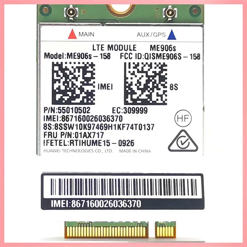 

N91R-ME906S мобильная широкополосная карта для Lenovo X260 T460 T560 X1C L560 P50 LTE HSPA + модуль 4G ME906S-158