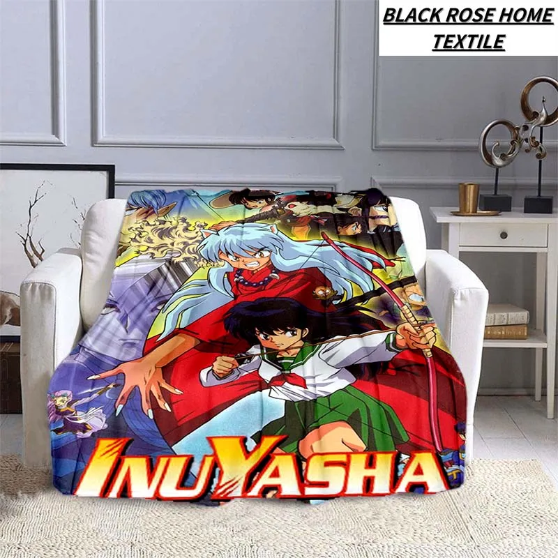 

28 Style Famous Inuyasha Anime Blanket Winter Essential Fashion Decoration Bedroom Sofa Bed Sheet Portable Leisure Shawl Blanket