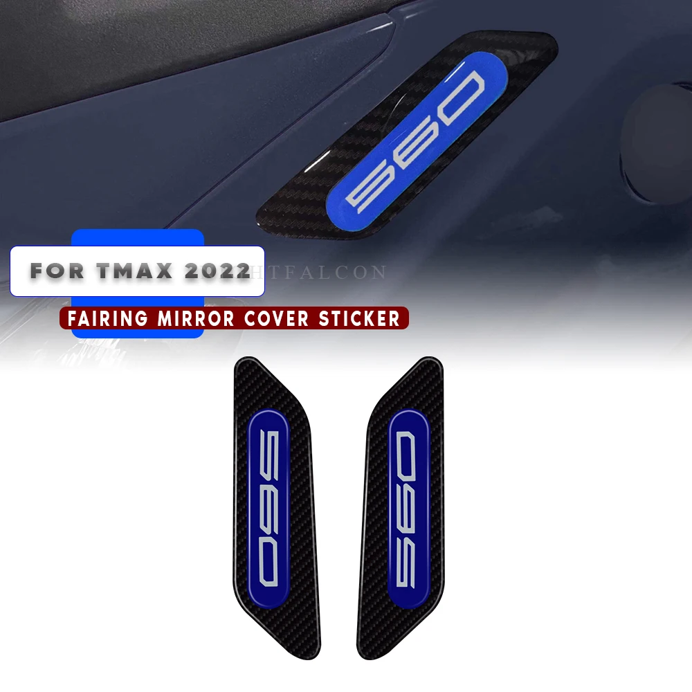 

For yamaha tmax 560 2022 Fairing Mirror Cover Sticker 3D Tank pad Stickers Oil Gas Protector Cover Decoration