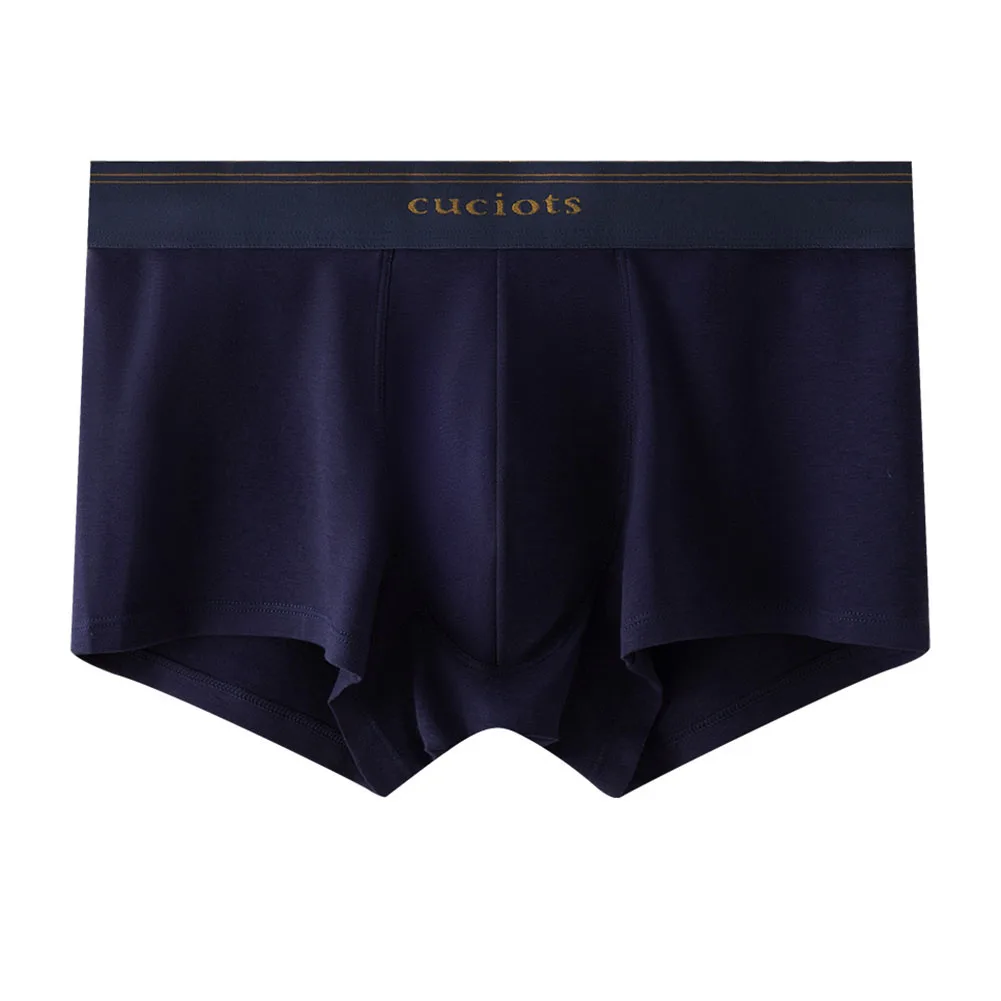 Breathable U Pouch Underwear Sexy Breathable Cotton Black Mens Boxer Shorts 95 Cotton Material Boxer Brief Style