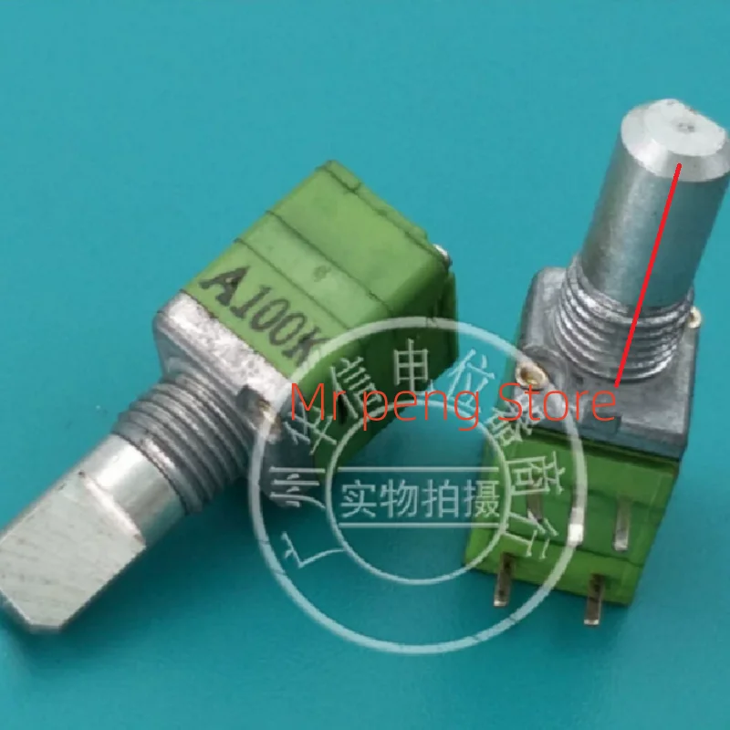 2pcs for ALPHA  RD901 precision single-band switching Potentiometer A100K has a handle length of 15MMF