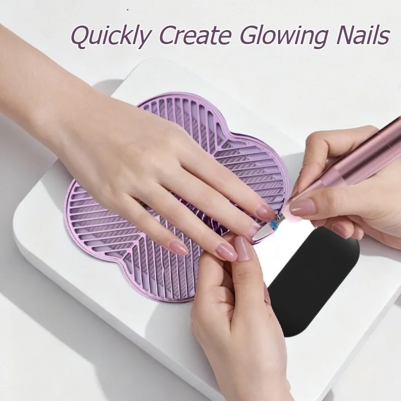 Electric Manicure Nail Vacuum Cleaner Polish Nails Dust Collector with Lamp Professional Nails Equipment Small Manicure Supplies