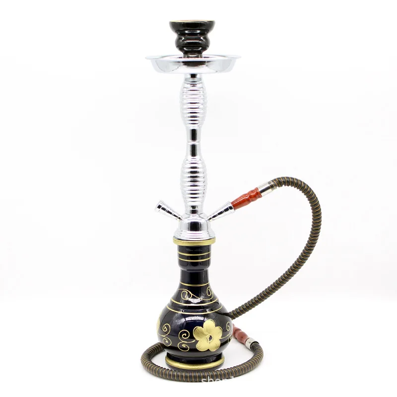 Water Pipe Shisha Set Classic Iron Sheet Arab Shisha Hookah Glass Water Pipe Kettle Shisha Single Double Tubes Private Use