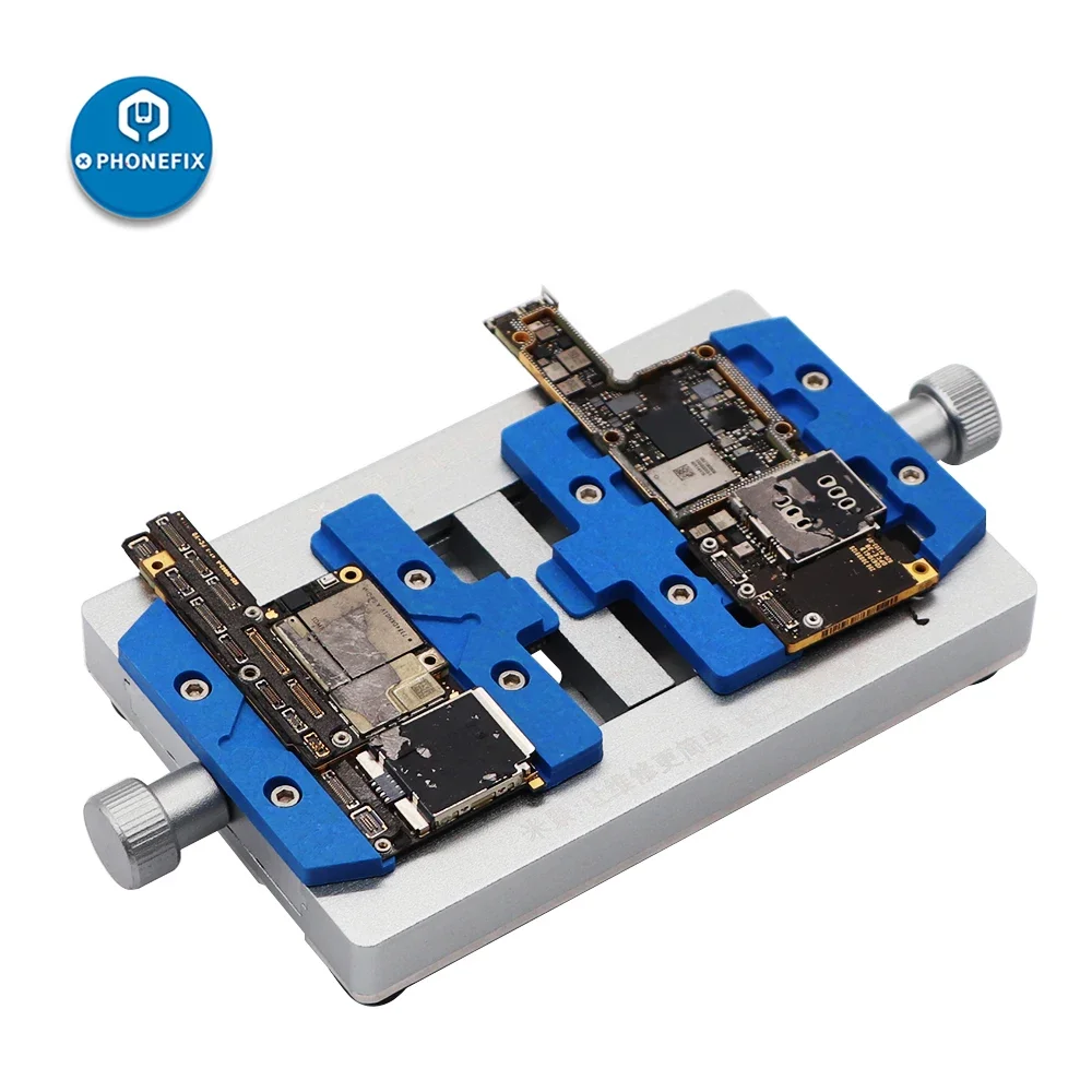 Mobile Phone Soldering Repair Tool Motherboard Dual Shaft PCB Fixed Holder Fixture With IC Location for iPhone Mainboard Repair