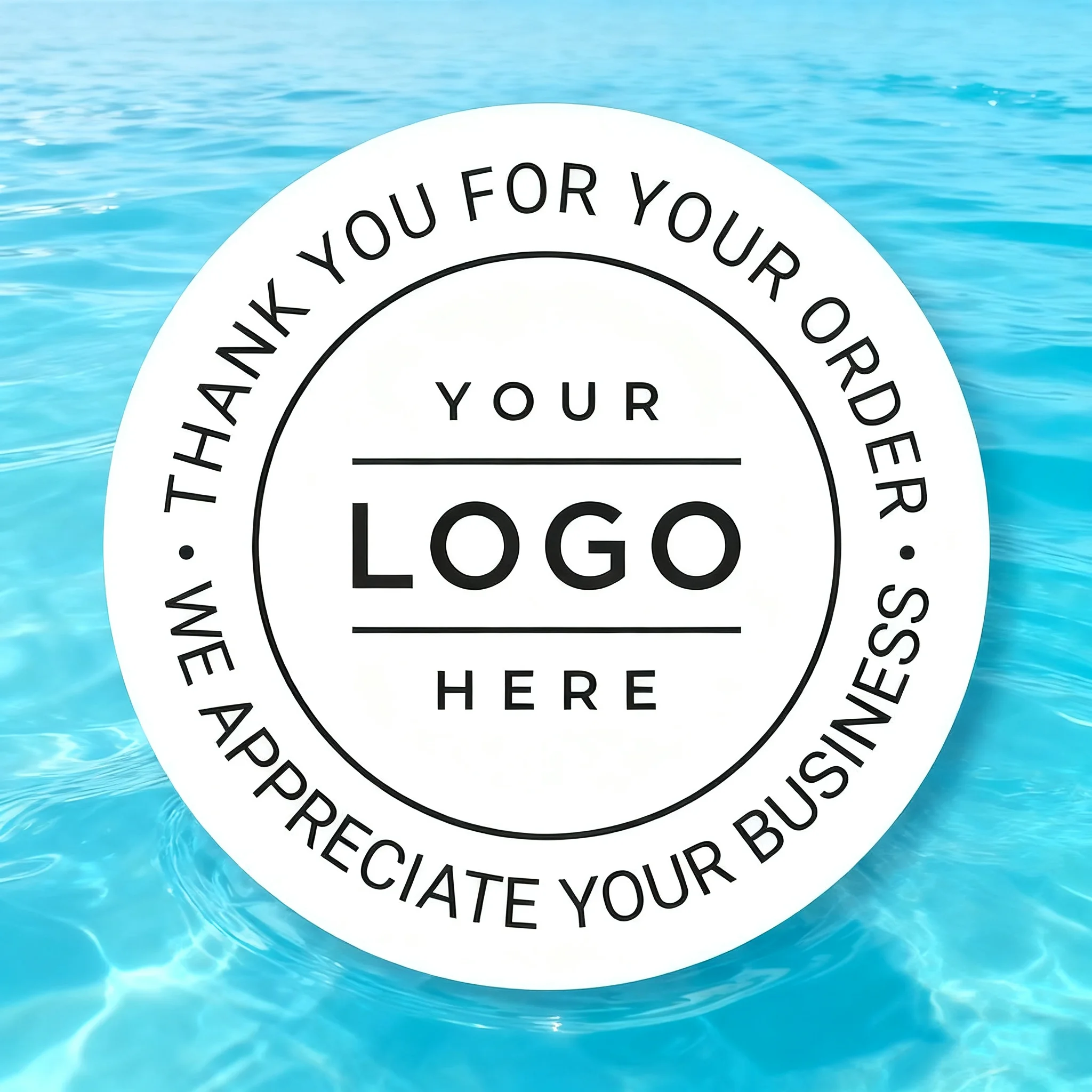 

500PCS Custom Stickers - Personalized with Your Logo for Wedding, Birthday, Baptism Gifts & Packaging | Waterproof Vinyl Labels