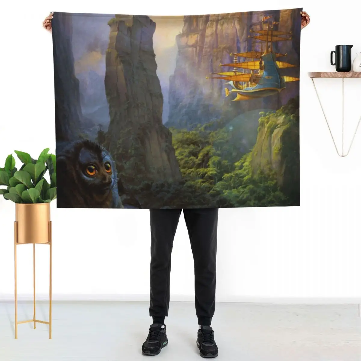 

Lemuria Throw Blanket Soft Bedroom Blanket for Night Sleeping