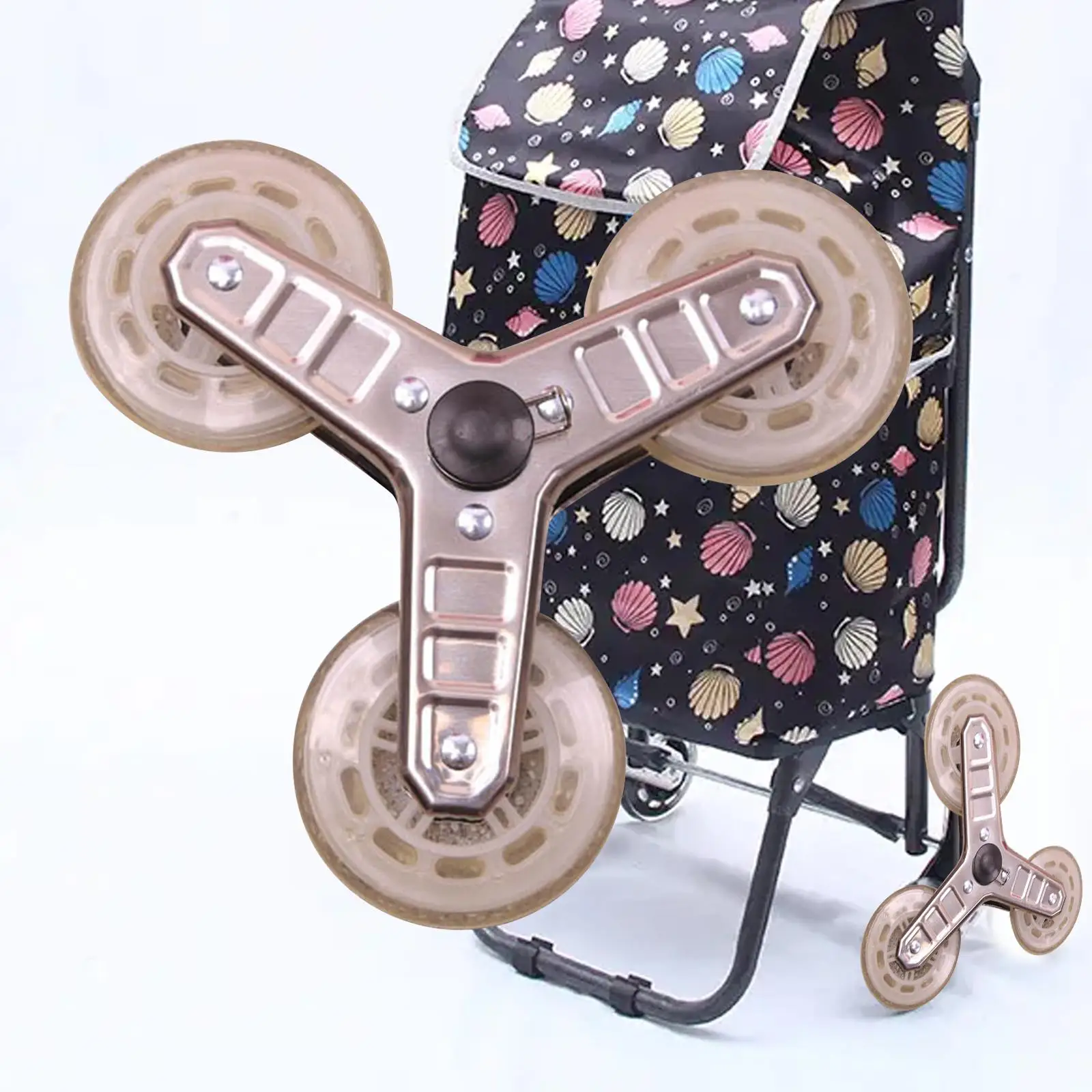 Triangle Wheel, Triangular Wheel ,Direct Replaces Shopping Laundry Cart Trolley Climber Truck Grocery Stair Climbing Wheel