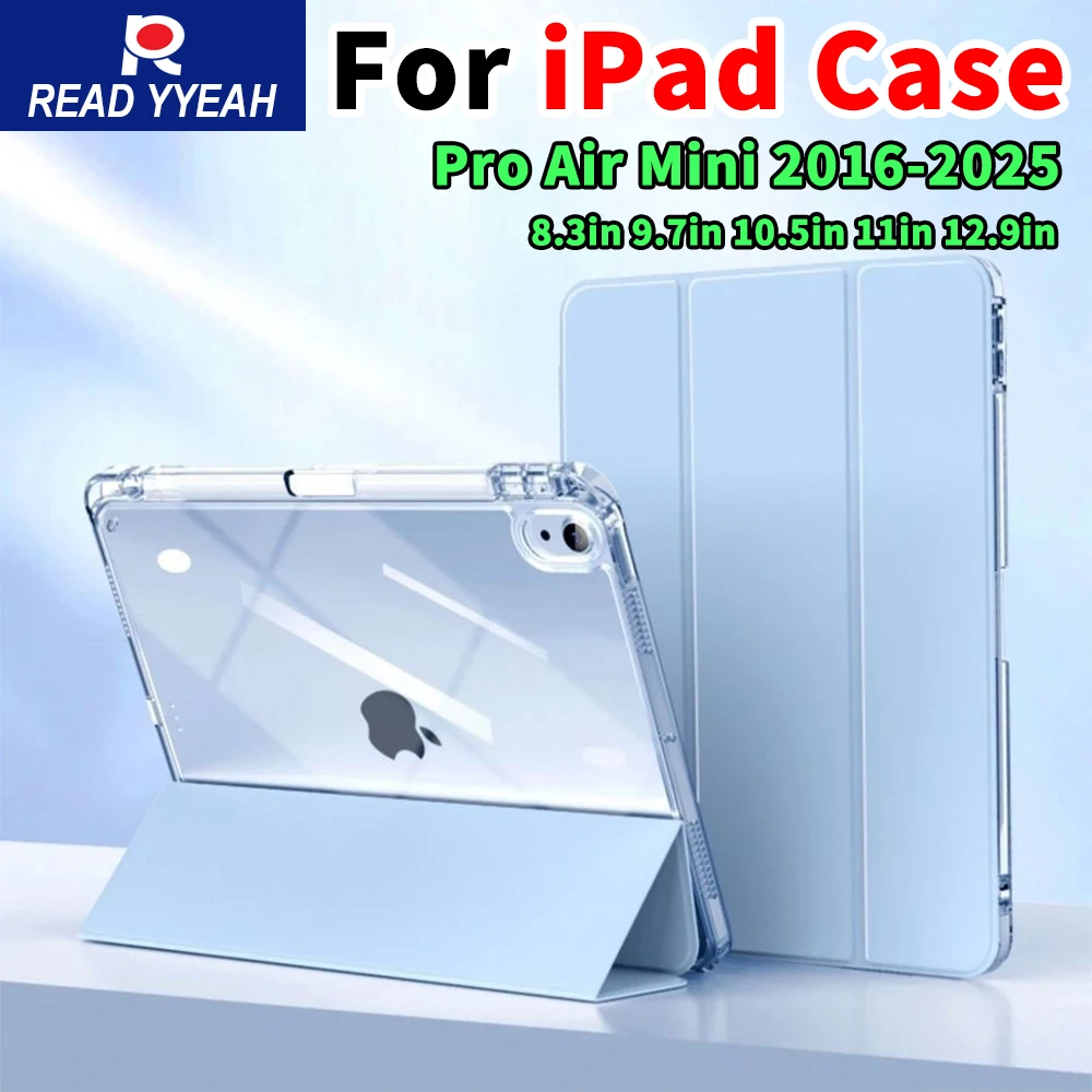 

ЧИТАЙТЕ YYEAH для iPad Case A16 10 9-го 10-го поколения 2025 Pro 13 11th M4 12.9 Funda для iPad Air 11 M3 M2 5 4 Mini 6 10,2 дюйма 10,9 дюйма Чехол