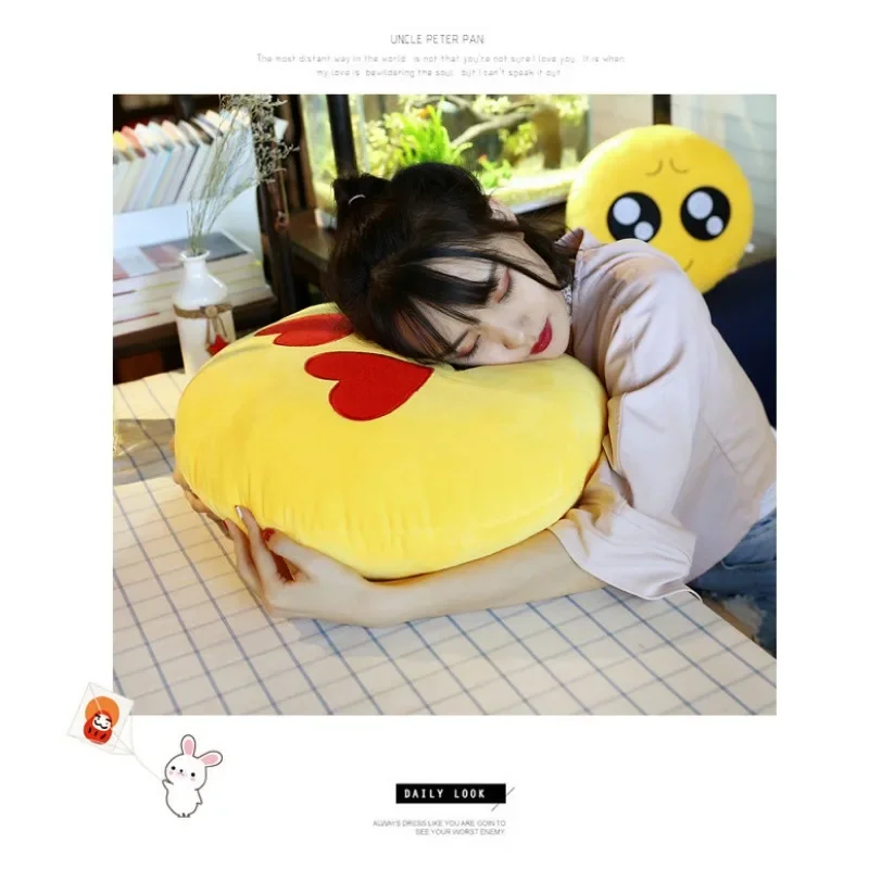 New 32cm Cute Pillow Napping Cushion Funny Face Emotional Anger Party Plush Fill Indoor Ornament Children Toys Holiday Gift