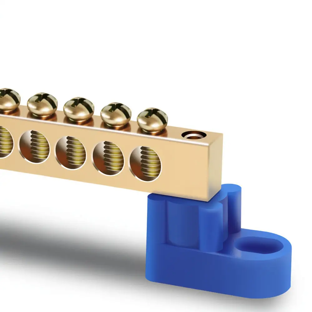 Tin Plated Copper Neutral Link For Kaite Electric Cabinet Terminal Block Connector Bridge Style Wiring Mounting Accessory
