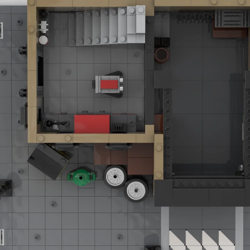 Ensemble de construction modulaire de 2649 pièces avec garage, modèle de technologie de blocs de construction modulaires MOC, jouet DIY pour garçons, cadeau de Noël
