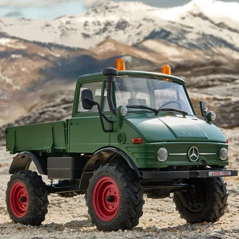 Nowy Fms Fcx24 Unimog 421 Rc samochód 1/24 symulacja 4wd zdalnie sterowany terenowy Model gąsienicowy ciężarówka elektryczna zabawki prezent dla