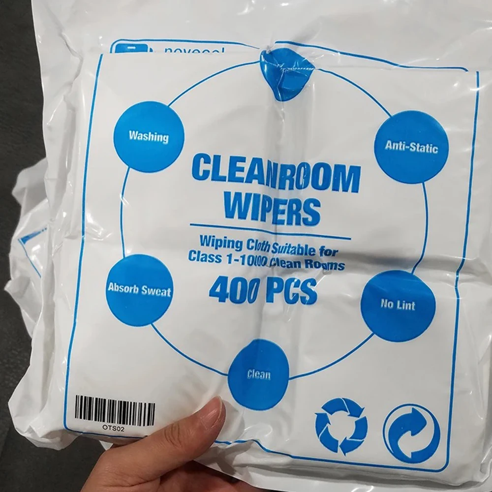 400pcs/lot Clean Soft Anti-Static Non-Dust Cloth 4-inch Microfiber Glass Mobile Phone Screen And Watch LCD Clean Dust-Free Cloth