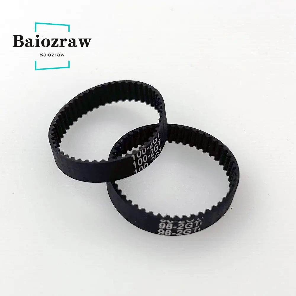 3D Printer Parts GT2 6mm Closed Loop Rubber Timing Belt 96 98 100 102 104 106 108 110 112 114 116 118 120 122 124 126 130mm 2GT