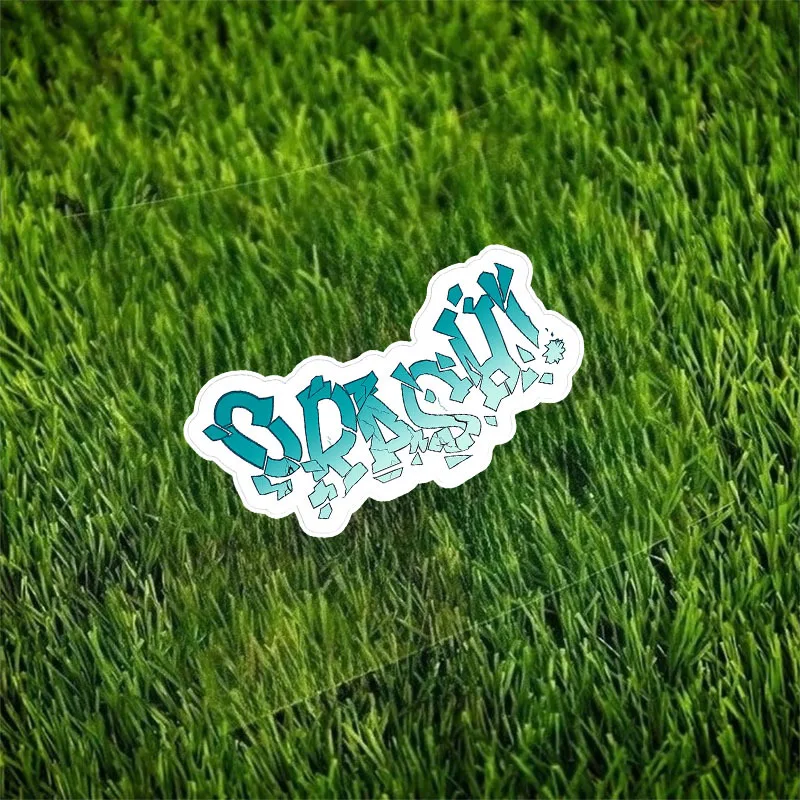 1Pc 2D Flat Graffiti Art Vinyl Decal, Waterproof UV Resistant Sticker for Car Motorcycle Helmet Laptop Luggage Decor