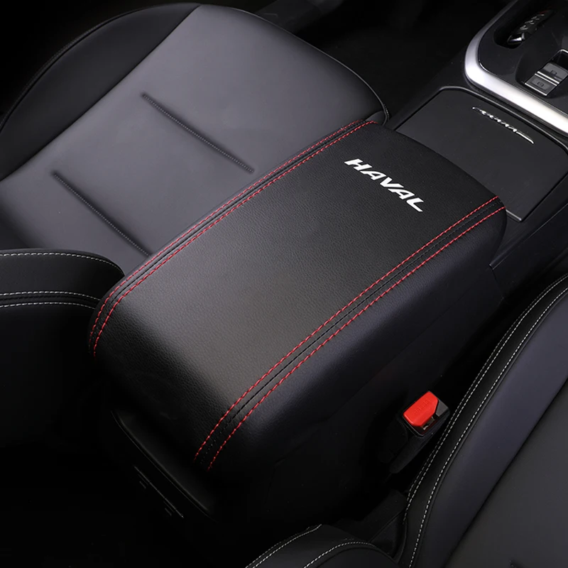 For Haval Jolion 2023 2022 2021 Leather Car Armrest Mat Interior Auto Storage Box Dust-Proof Cushion Cover Protector