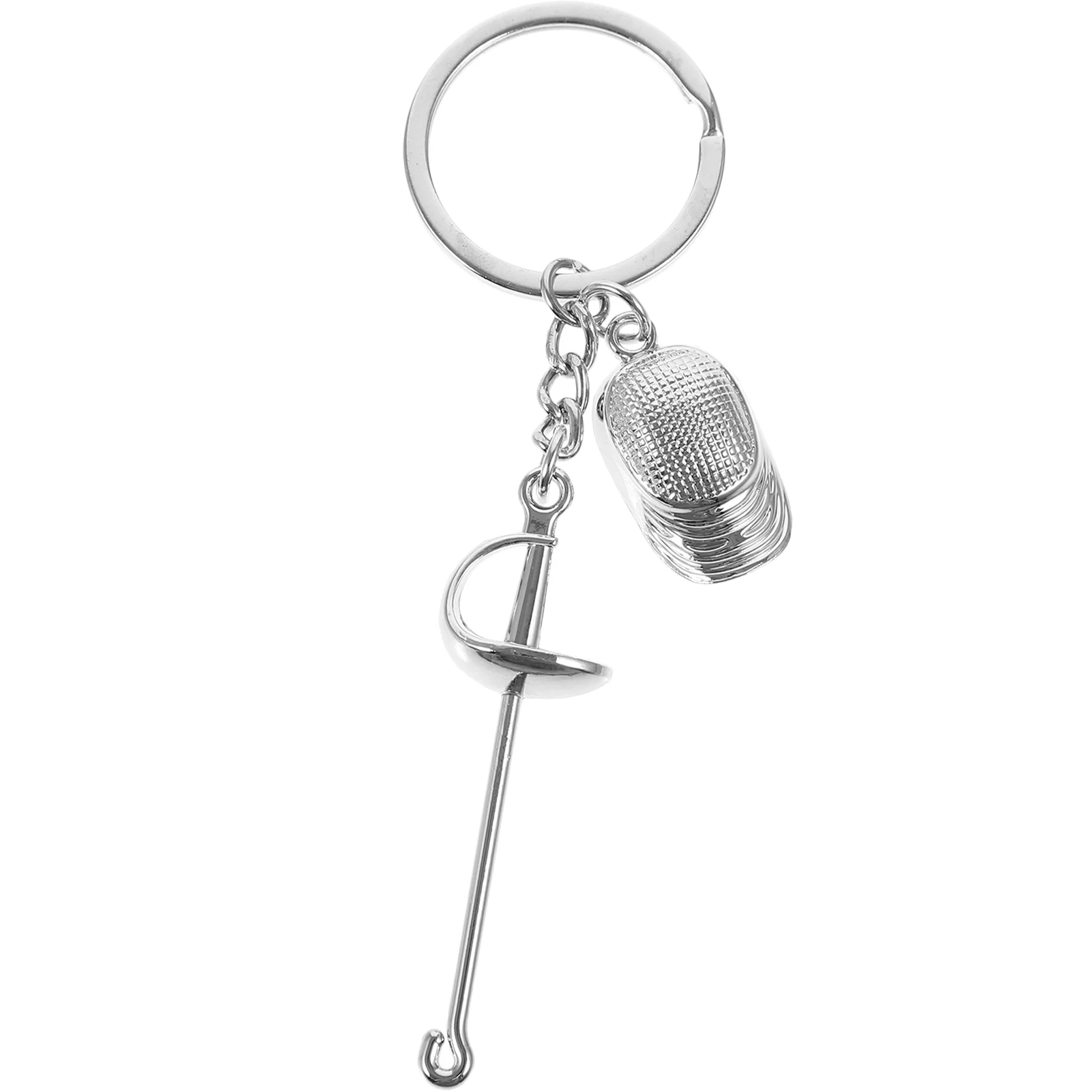 

Fencing Keychain Keyring Decorative Rings Hanging Gift for Women Small Sports