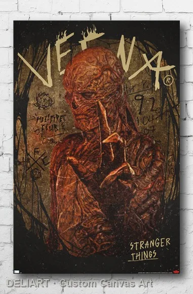 

STRANGER THINGS: SEASON 4 - VECNA Canvas Poster Custom Size Available Room Decoration Home Decor Wall Art