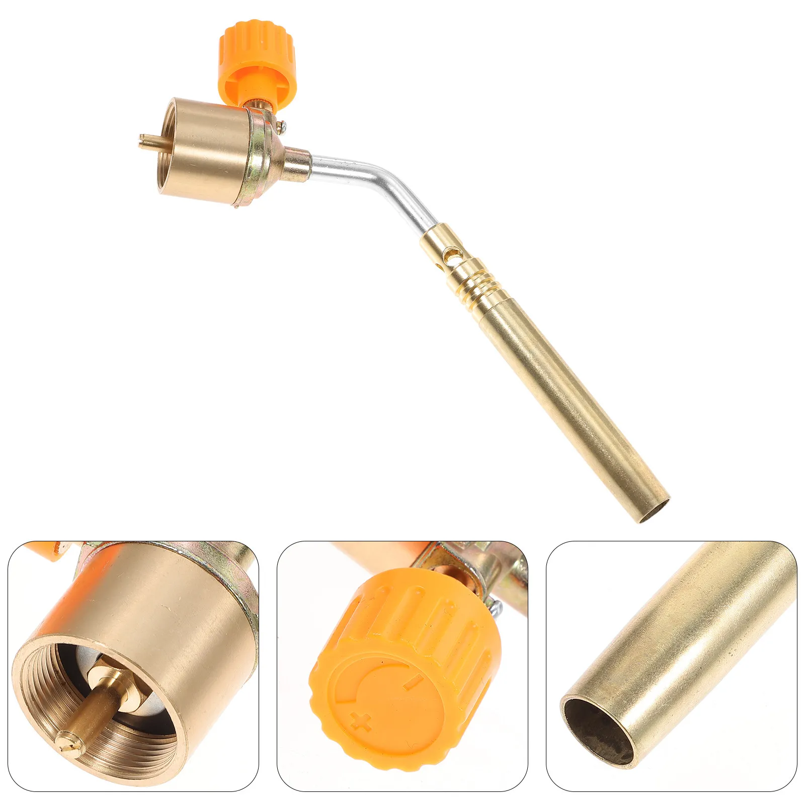Professional Cassette Connector Gas Torch with Spiral Pressurized Flame High Temperature Torch for Welding Soldering Heating