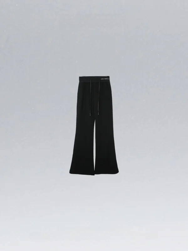 

Faionable Casual Floor-Length Fce Lined Dstring Trousers Ele All-Match Straight Leg Pants for Women