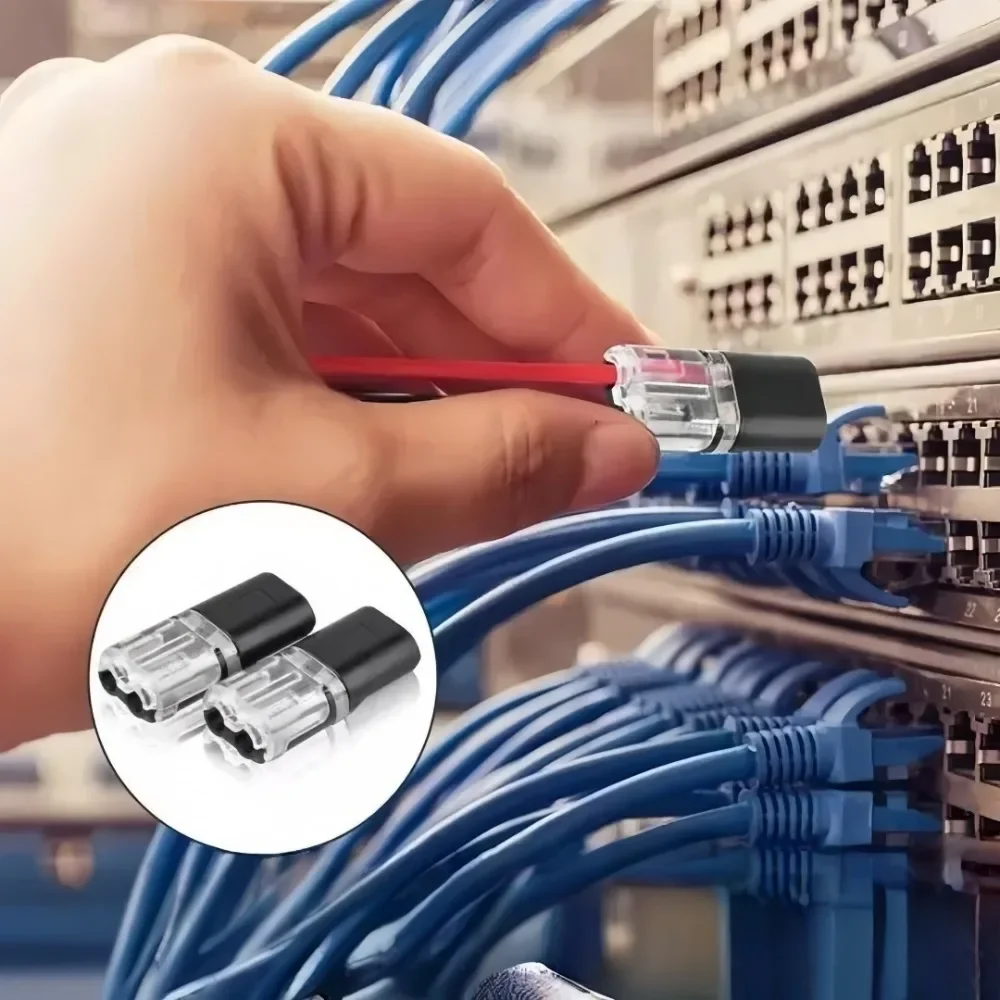 Double Wire Plug-in Connectors with Locking Buckle 2 Pin Way Plug Terminal Block Waterproof Car Electrical Quick Connector