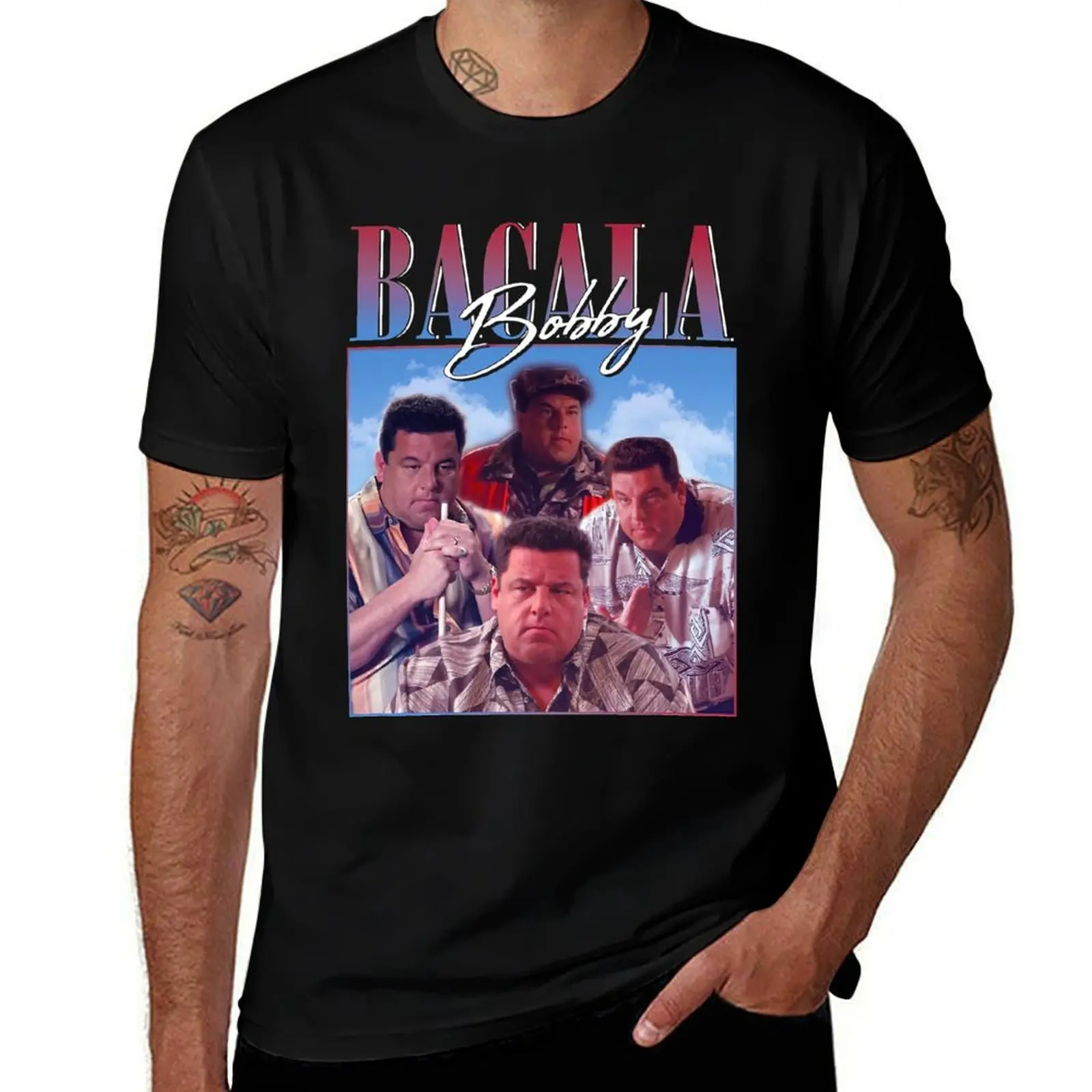 

Surprise Gift Bacala-Bobby-Homage Cool Gifts T-Shirt Plus Size Non-Shrink T-Shirt