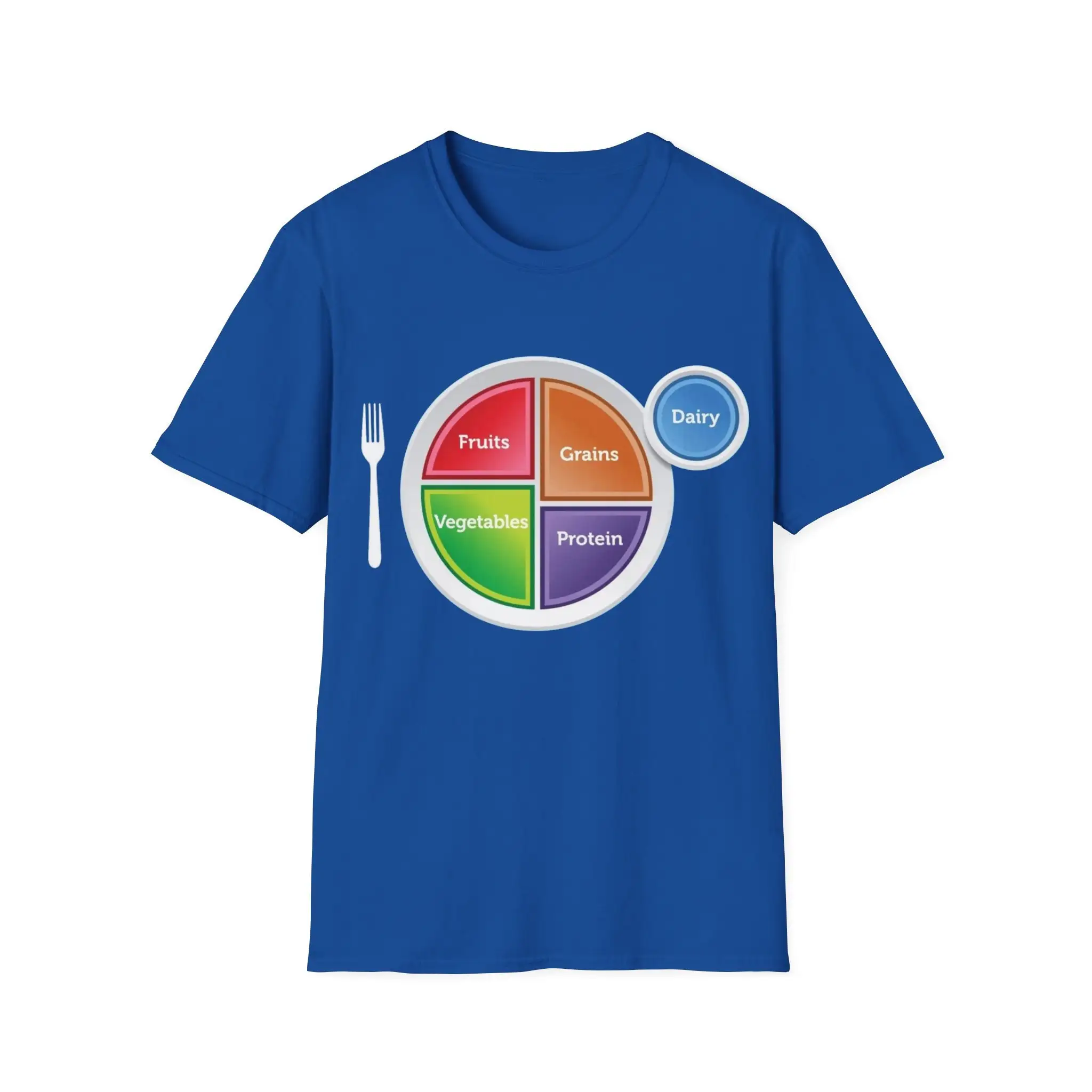 Myplate Fruits Grains Vegetables Protein Gov Healthy Habits T Shirt