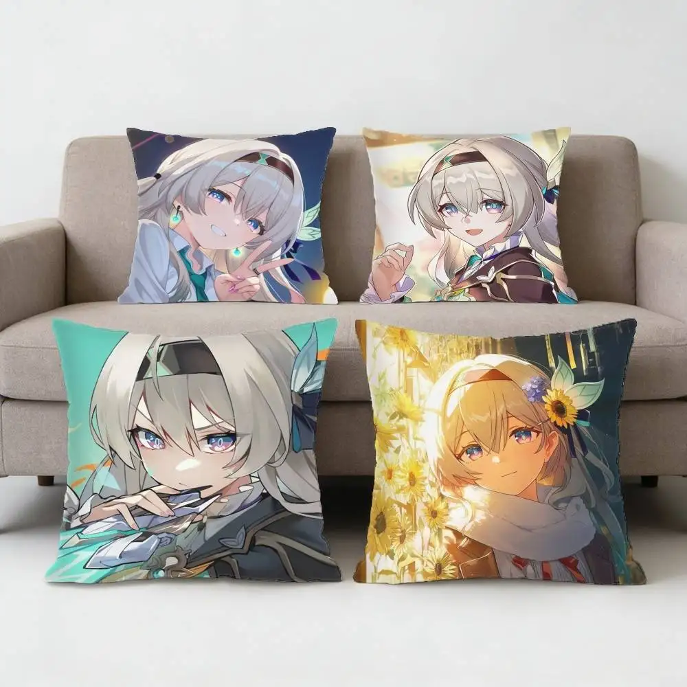 

Cute Galactic Wanderer Firefly Pillow Case Sofa Living Room Bedroom Headboard Backrest Cushion Square Cushion Nap Time