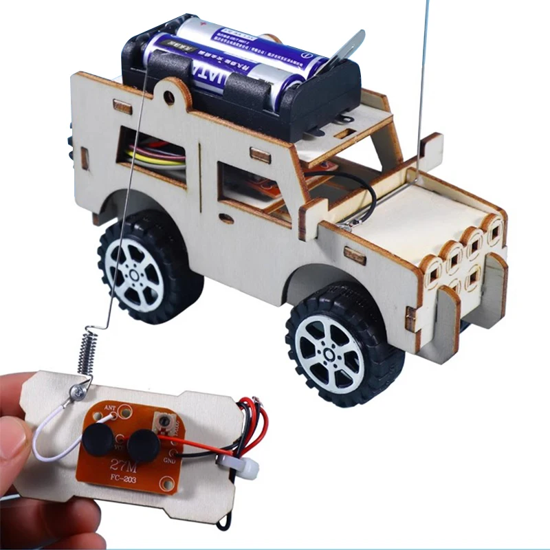 Children's DIY Toys Technology Making DIY Handmade Electric Taxi Aircraft Material Science Experiment Model Motor Children's Toy