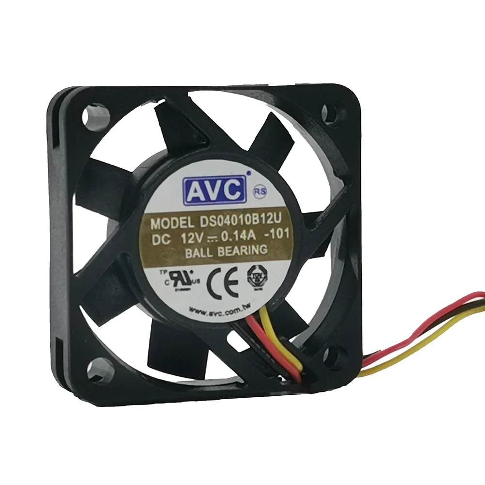 Nowy dla AVC 4010 podwójna kula 4cm wentylator DC12V 0.11A DS04010B12H 40*40*10MM duża objętość powietrza wentylator procesora