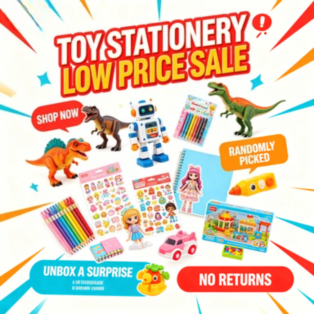 Creative Mixed Stationery Toy Set Portable Learning Leisure Daily Supplies