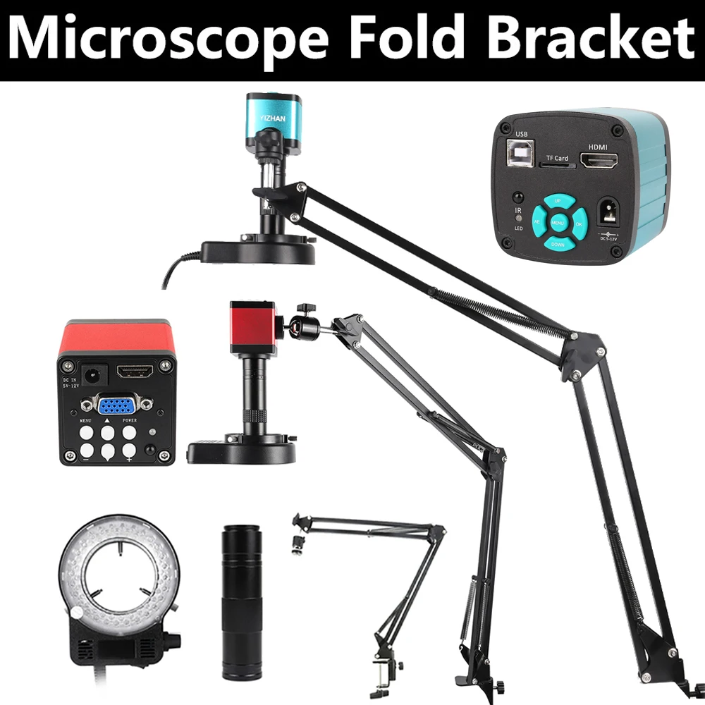 

Yizhan HDMI VGA USB Industrial Video Microscope For PCB Soldering Repairing 1080P HD Digital Camera 1-150X Zoom C Mount Lens