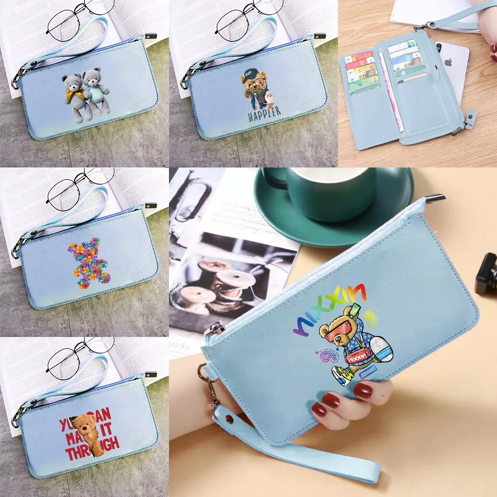 novo-padrao-de-urso-carteira-de-ziper-longo-grande-capacidade-multi-cartao-saco-ao-ar-livre-bolsa-de-moedas-elegante-leve-carteira-multifuncional