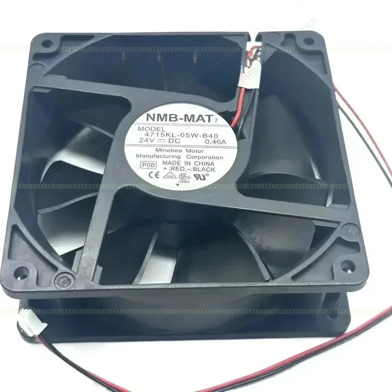 W A+ NMB 4715KL-05W-B40 P0B DC 24 В 0,46 А 120X120X38 мм 2-проводной охлаждающий вентилятор для сервера
