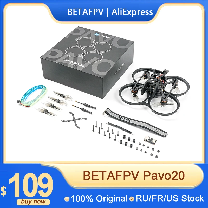 BETAFPV Pavo20 Brushless Whoop Quadcopter Supports F4 2-3S FC New Arrivals 2023