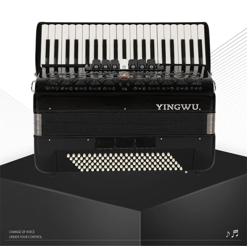 Piano Accordion Musical Instruments Official Genuine Parrot 41 Keys 120 Bass Adult Beginner Instrument Four Row Reed Accordion