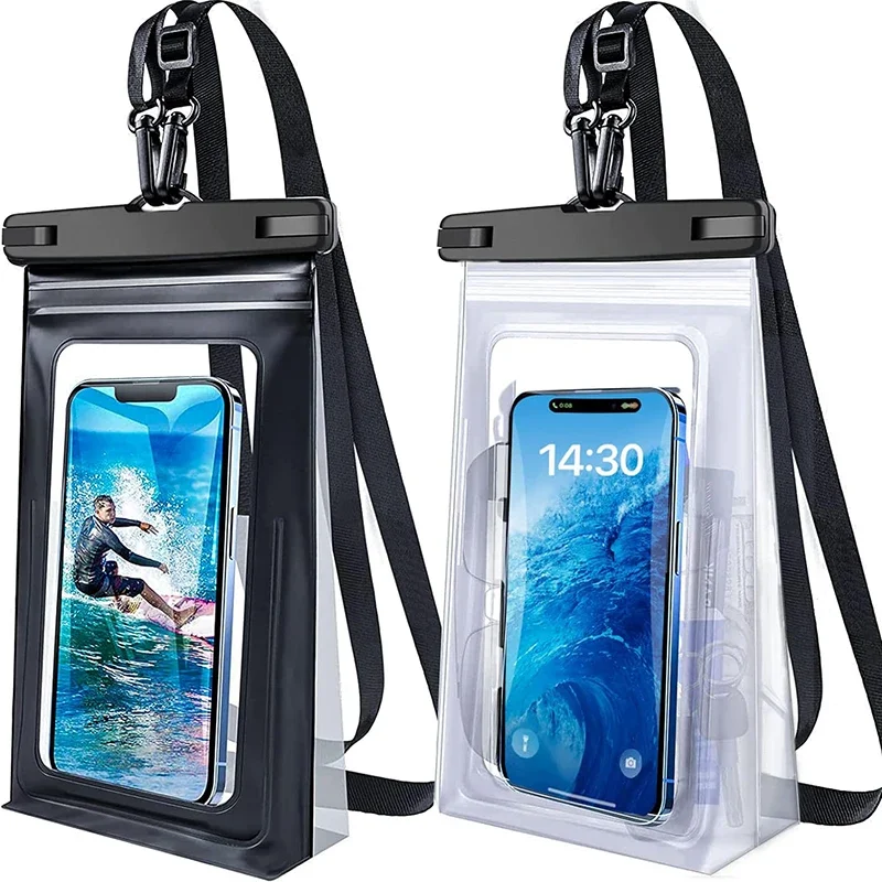 HAISSKY Waterproof Swimming Bags For iPhone 17 16 15 14 13 Pro Max 17 Air 14 Plus Xiaomi Swimming Surfing Storage Pouch Pouch