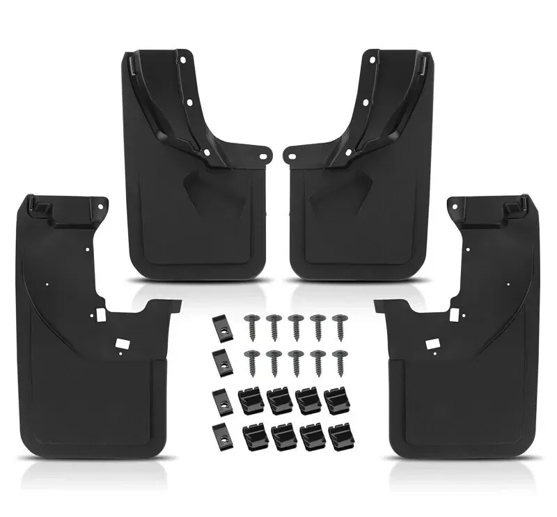 Genuine Front & Rear Molded Splash Guards Mud Flaps For 2021-2024 Ford Bronco