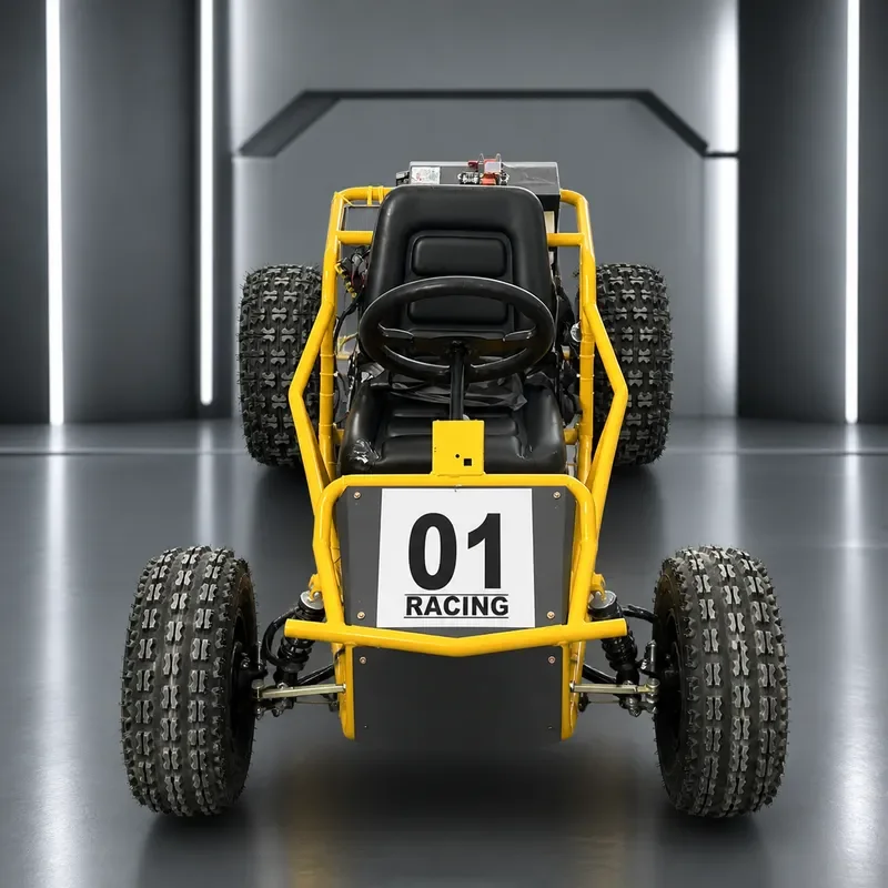 Four Wheel Electric Steering Off Road ATV Go Kart for Jungle Snow Sand All Terrain Outdoor Adventure Vehicle