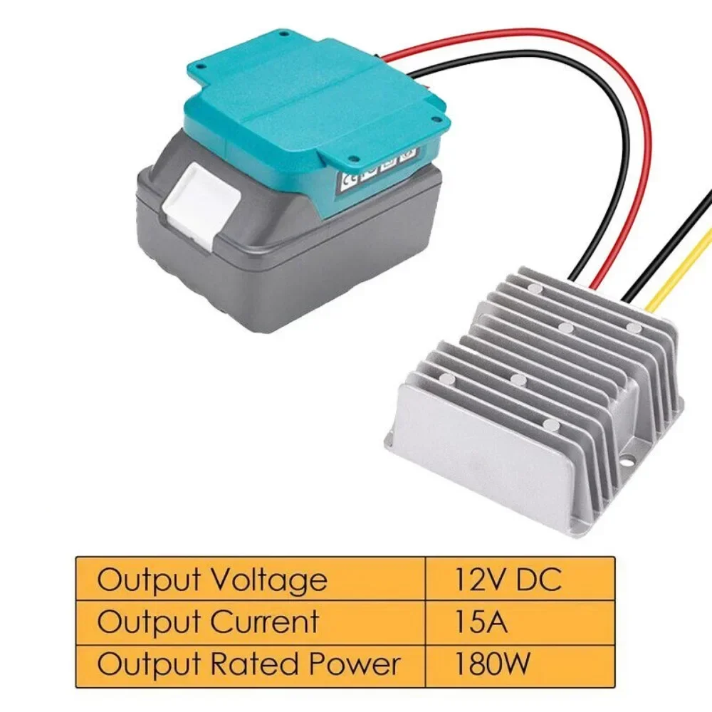 Adaptador Conversor para Makita 18v Li-ion Faça Você Mesmo Conversor Automático Buck Boost Regulador dc 12v 180w