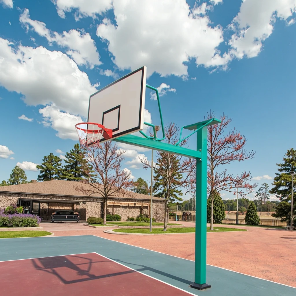 

Top Grade Indoor/Outdoor Basketball Stand with Movable In-Ground Installation Backboard Hoop Court Equipment