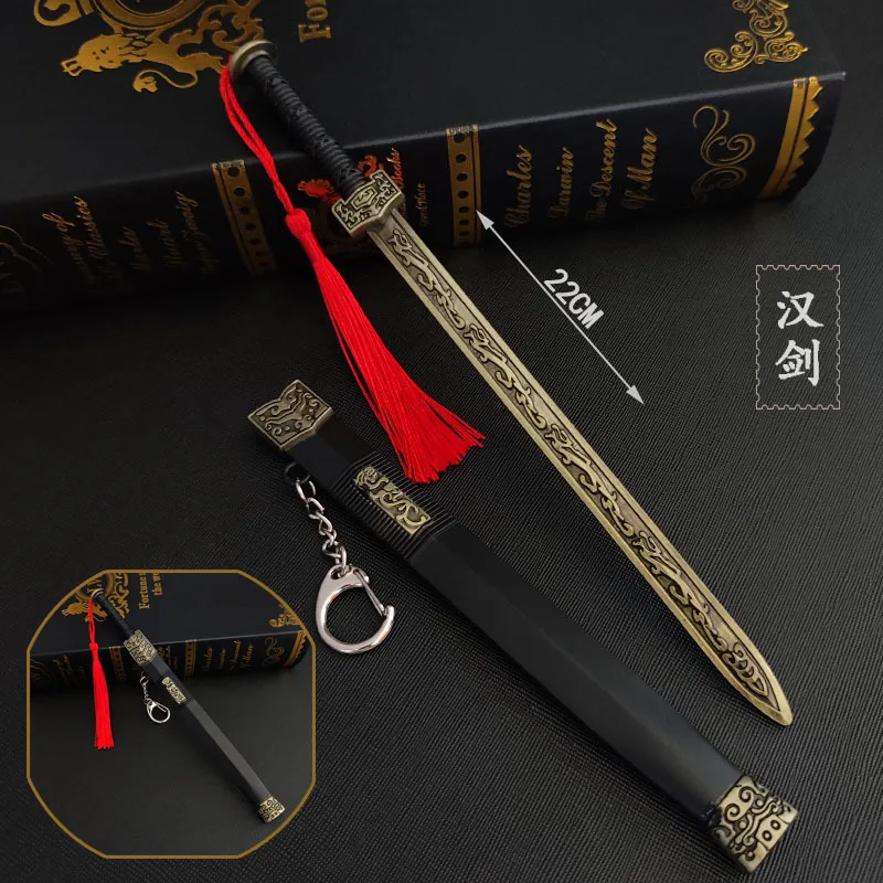 Letter Opener Weapon 22cm Metal Sword Opener Chinese Weapon Dynasty Sword Role Desk Decoration Office Gift For Man Boy Gift