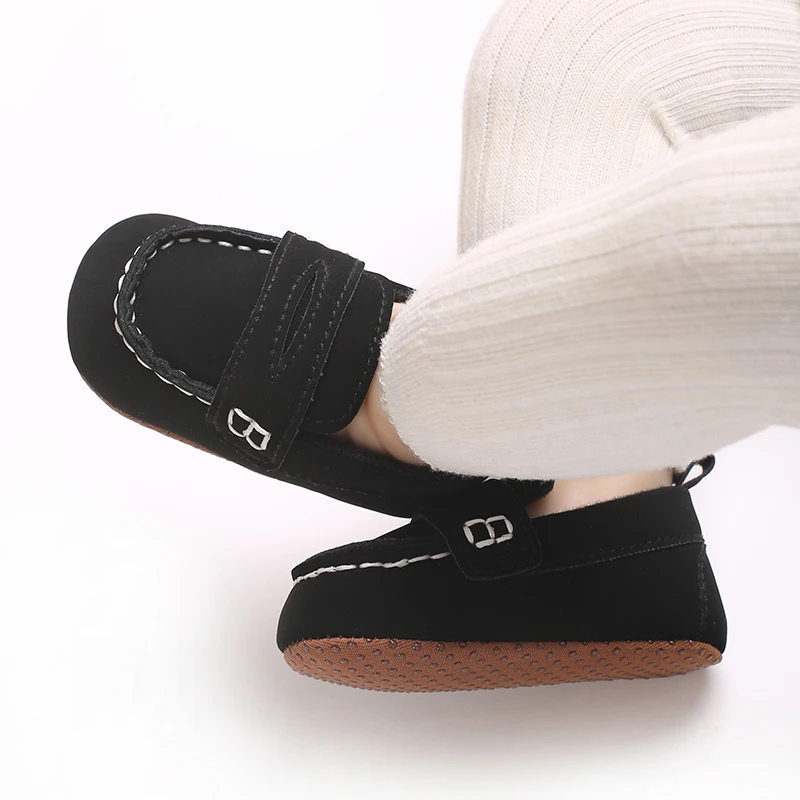 Einfarbige, lässige Baby-Wanderschuhe mit weicher Sohle, geeignet für Säuglinge und Kleinkinder im Alter von 0–1 Jahren, Bohnenschuhe und Vorfußschuhe – Detail 23