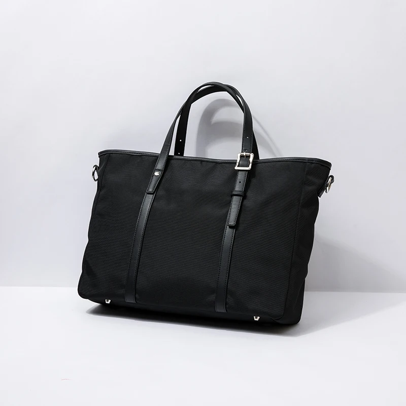 

Yonben Ox Canvas Busin Casual Handbag Lightweight Travel Briease Men's Bag Soft Handle Large Size 3 Inch Laptop Cap...