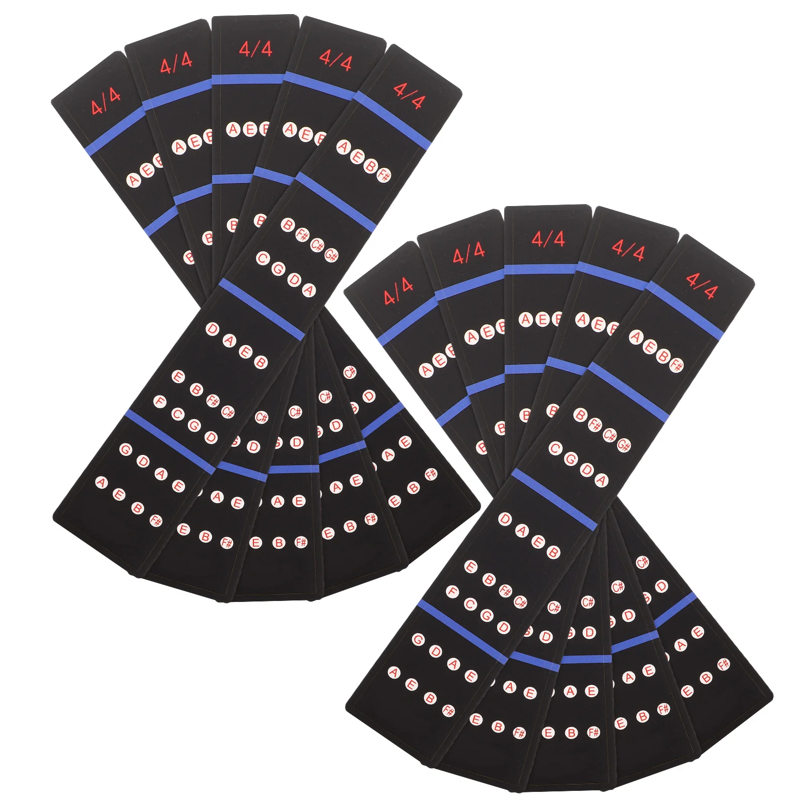 

10pcs Violin Fingerboard Stickers Beginner Intonation Guide Labels 4/4 Size Durable Easy Apply Clear Scale Indicators for Kids